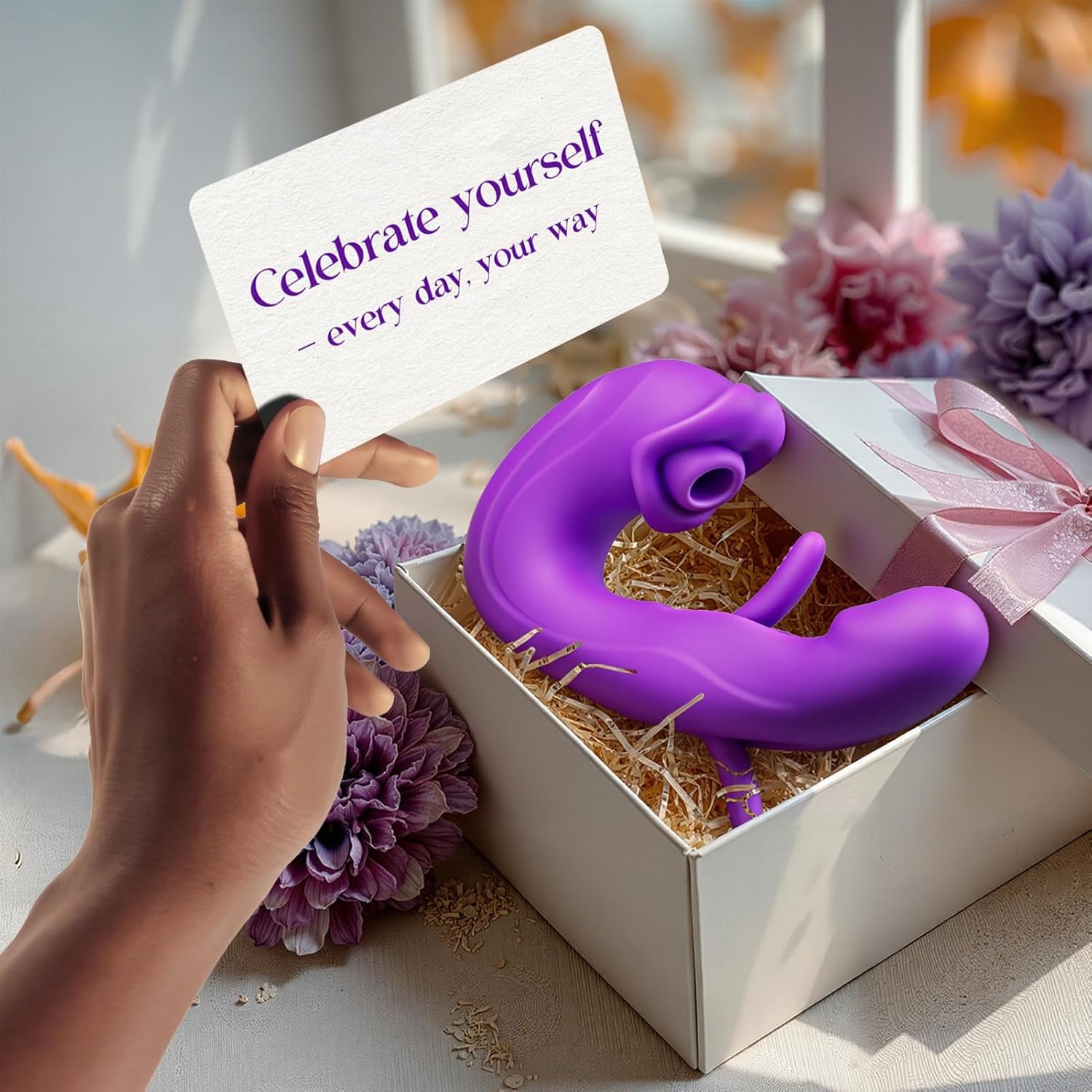 image:imageMOOLIGIRL Sucking Vibrator Women Sex Toys AI Sync Flapping G Spot Vibrator Dildo with 7 Suction amp Vibration Modes for Clitoral Nipple Stimulation App Control Couples Thrusting Adult Toys amp Games
