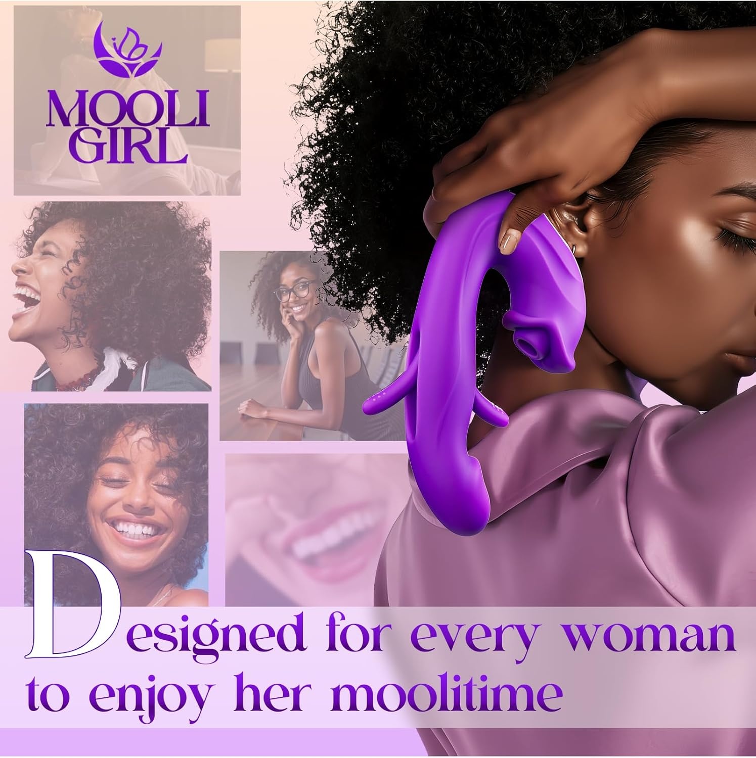image:imageMOOLIGIRL Sucking Vibrator Women Sex Toys AI Sync Flapping G Spot Vibrator Dildo with 7 Suction amp Vibration Modes for Clitoral Nipple Stimulation App Control Couples Thrusting Adult Toys amp Games