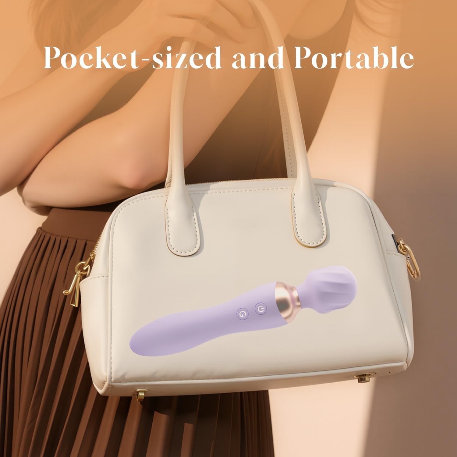 image:imageMOOLIGIRL Vibrator Wand DualEnded Dildo 24 Vibration Patterns Adult Women G Spot Sex Toy Powerful Quiet Motor Cordless amp Waterproof Massager Solo amp Couple Clitoral Nipple Weight Toys BlackLight Purple