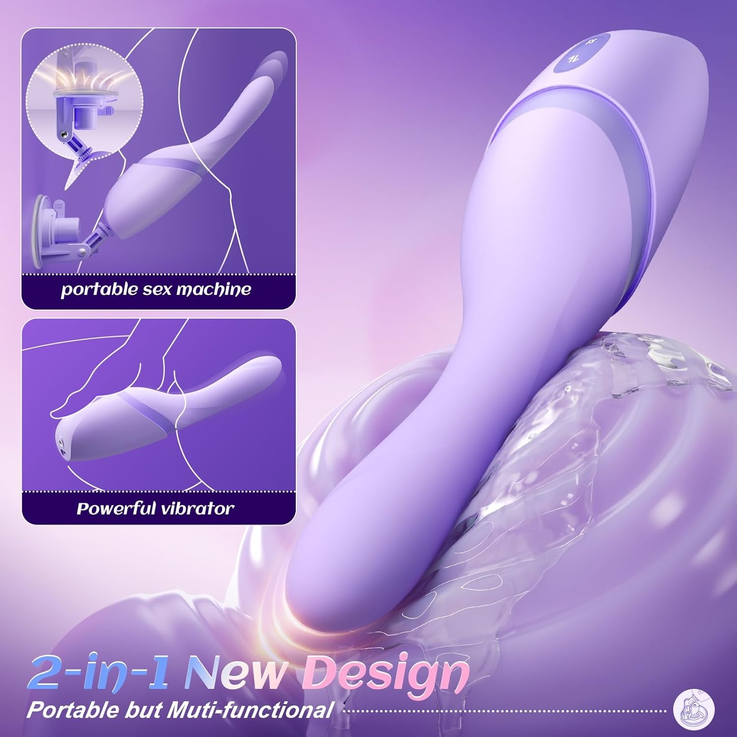 image:imageThrusting Vibrator Adult Sex Toys for Women 5IN1 Sex Machine with Heating amp 10 Thrusting Vibrating Modes App Control amp Detachable Suction Base G Spot Anal Dildo for Couples Female Men Pleasure