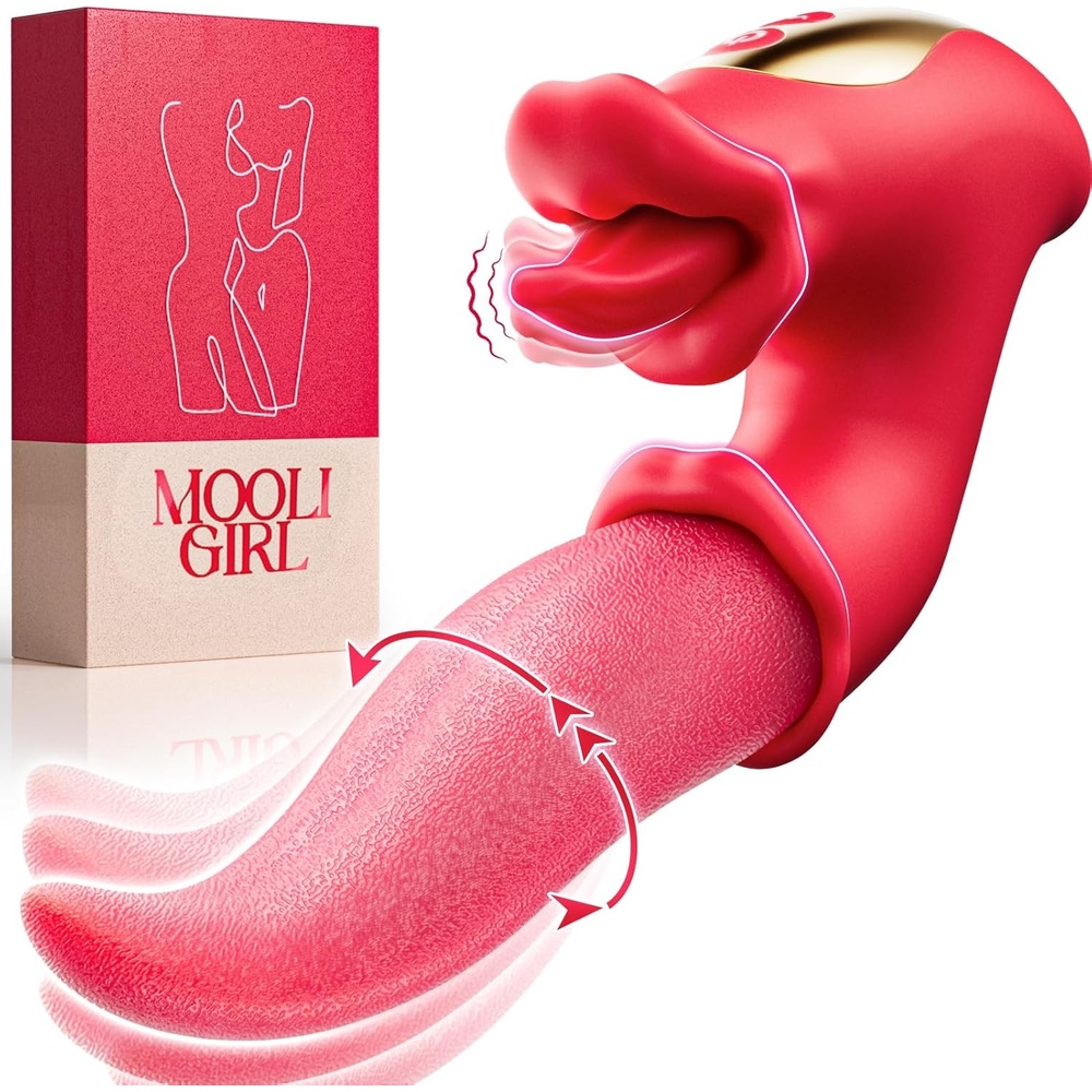 image:imageMOOLIGIRL Tongue Toy for Women 3 in 1 Tongue Vibrator Women Sex Toys G Spot Vibrator with 10 Swinging amp Vibration amp Licking Modes Female Sex Toys Thrusting Vibrator Adult Toys for Couples Sex Toy
