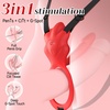 Couples Sex Toys Wearable Vibrator – MOOLIGIRL Rose Toy Vibrating Panties for Women Men, 10 Vibration Modes G Spot Vibrater, Hands Free Female Adult Toy Clitoral Stimulator Cock Ring Penis Sleeve(red vibrator)