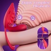 Couples Sex Toys Wearable Vibrator – MOOLIGIRL Vibrating Panties for Women Men with Flexible Bulb ＆ 9 Vibrations Modes G Spot Adult Toy, Clitoral Stimulator BDSM Cock Ring Remote Control(Heart Red)