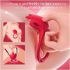Couples Sex Toys Wearable Vibrator – MOOLIGIRL Vibrating Panties for Women Men with Flexible Bulb ＆ 9 Vibrations Modes G Spot Adult Toy, Clitoral Stimulator BDSM Cock Ring Remote Control(rose pink)
