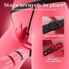 Couples Sex Toys Wearable Vibrator – MOOLIGIRL Vibrating Panties for Women Men with Flexible Bulb ＆ 9 Vibrations Modes G Spot Adult Toy, Clitoral Stimulator BDSM Cock Ring Remote Control(rose pink)