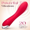 MOOLIGIRL Dildo Vibrator Kits, Women Sex Toys Adult Toy APP Control 20 Modes with 4 Replacement Silicone Heads for Solo and Couples, IPX6 G Spot Vibrators for Clitoral Nipple and S&M Floggers Black(Red)