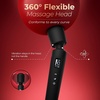 MOOLIGIRL Vibrator Wand Kits, Sex Toys for Women – 3 Silicone Attachments for Clitoral G Spot Vibrators, Nipple Toy, LCD Display, App Control, 10 Patterns, 4 Speeds, Adult Toys for Solo & Couples(Black)