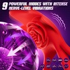 Vibrating Cock Ring Sex Toys – MOOLIGIRL AI Lover Rose Toy Penis Ring Vibrator, Couples Sex Toys for Men Women, 9 Vibration Modes App Control Clitoral Stimulator Female Adult Toys Vibrater Cockring