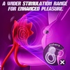 Vibrating Cock Ring Sex Toys – MOOLIGIRL AI Lover Rose Toy Penis Ring Vibrator, Couples Sex Toys for Men Women, 9 Vibration Modes App Control Clitoral Stimulator Female Adult Toys Vibrater Cockring