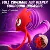 Vibrating Cock Ring Sex Toys – MOOLIGIRL AI Lover Rose Toy Penis Ring Vibrator, Couples Sex Toys for Men Women, 9 Vibration Modes App Control Clitoral Stimulator Female Adult Toys Vibrater Cockring