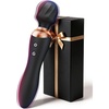 MOOLIGIRL Vibrator Wand Dual-Ended Dildo, 24 Vibration Patterns, Adult Women G Spot Sex Toy, Powerful Quiet Motor, Cordless & Waterproof Massager Solo & Couple Clitoral Nipple Weight Toys – Black(Black)