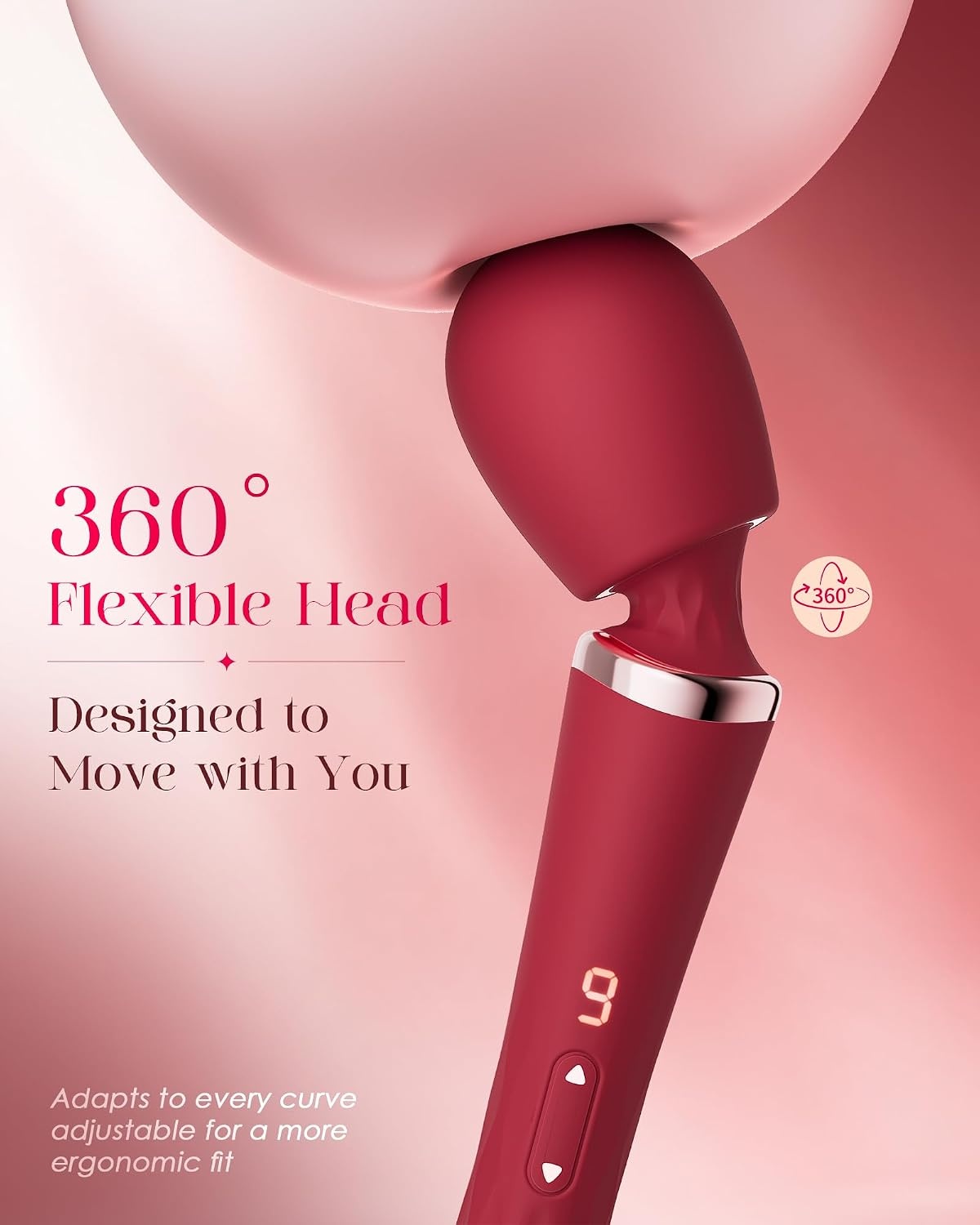 image:imageMOOLIGIRL Vibrator Wand DualEnded Dildo APP Controlled Women Sex Toys with 9 9 Vibration Modes IPX7 Waterproof Rechargeable G Spot Vibrators for Solo amp Couple Play FullBody RelaxationMagenta