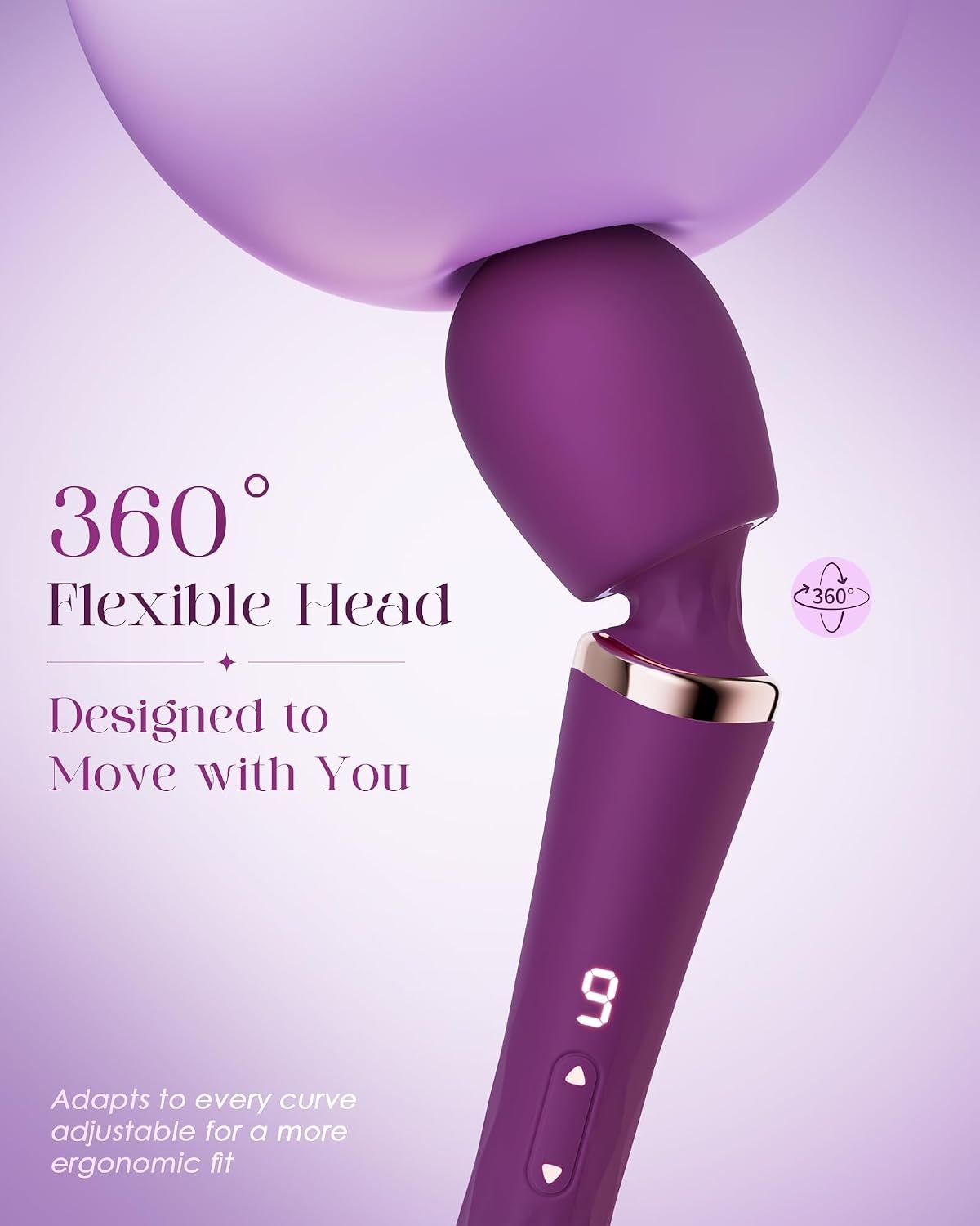 image:imageMOOLIGIRL Vibrator Wand DualEnded Dildo APP Controlled Women Sex Toys with 9 9 Vibration Modes IPX7 Waterproof Rechargeable G Spot Vibrators for Solo amp Couple Play FullBody RelaxationPurple