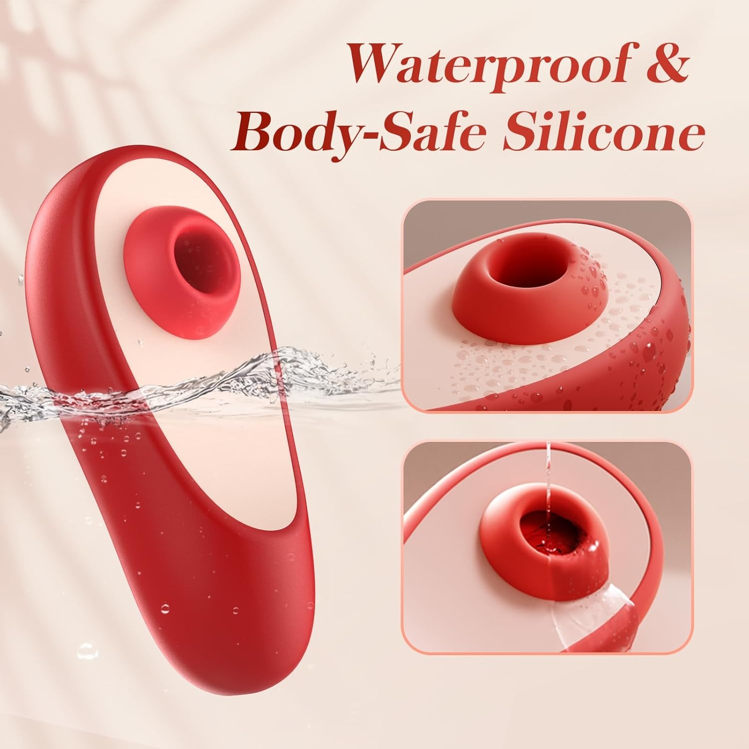 image:imageSucking Vibrator Sex Toys for Women MOOLIGIRL Adult Sex Toy for Female Couples Men Mini Discreet Clitoral Vibrators for Clit Anal 7 Modes Waterproof Nipple Sucker Rose Vibrater Suction Rechargeable