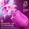 MOOLIGIRL Rose Toy Sex Toys Vibrator – APP Women Adult Toys with 3 Intensity 7 Frequency Sucking & 10 Vibrating, Rose Sex Toy Sucker for Clit Nipple, G Spot Vibrators for Female Couples(Bright Pink)