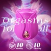 MOOLIGIRL Rose Toy Sex Toys Vibrator – APP Women Adult Toys with 3 Intensity 7 Frequency Sucking & 10 Vibrating, Rose Sex Toy Sucker for Clit Nipple, G Spot Vibrators for Female Couples(Bright Pink)