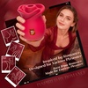 MOOLIGIRL Rose Toy Sex Toys Vibrator – APP Women Adult Toys with 3 Intensity 7 Frequency Sucking & 10 Vibrating, Rose Sex Toy Sucker for Clit Nipple, G Spot Vibrators for Female Couples(Red)