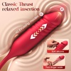 MOOLIGIRL Rose Toy Thrusting Dildo Vibrator, App Control Sucking Adult Sex Toys for Women & Couples, 10 Suction & 10 Thrusting Vibration Modes, Waterproof Sex Toy for Clitoral G-Spot S&M Whips(Red)