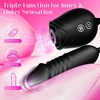 MOOLIGIRL Rose Toy Thrusting Dildo Vibrator, App Control Sucking Adult Sex Toys for Women & Couples, 10 Suction & 10 Thrusting Vibration Modes, Waterproof Sex Toy for Clitoral G-Spot S&M Whips(Olive Black)