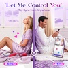 MOOLIGIRL Rose Toy Thrusting Dildo Vibrator, App Control Sucking Adult Sex Toys for Women & Couples, 10 Suction & 10 Thrusting Vibration Modes, Waterproof Sex Toy for Clitoral G-Spot S&M Whips(Light Red)