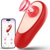 Sucking Vibrator Sex Toys for Women – MOOLIGIRL Adult Sex Toy for Female Couples Men Mini Discreet Clitoral Vibrators for Clit Anal, 7 Modes Waterproof Nipple Sucker Rose Vibrater Suction Rechargeable